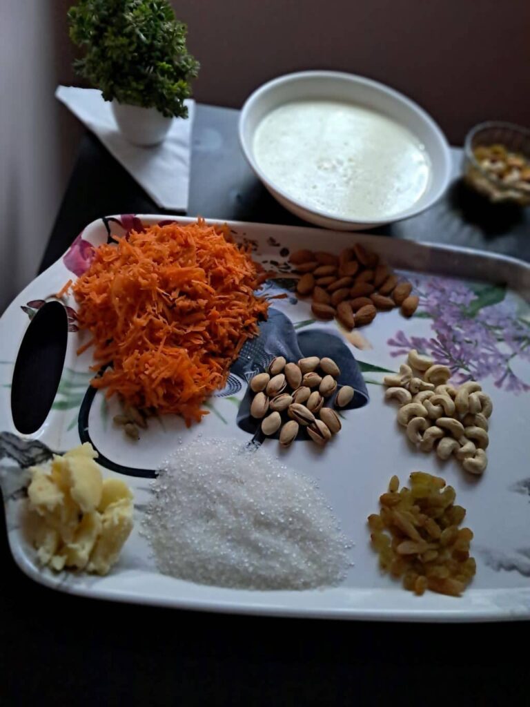 carrot pudding ingredients