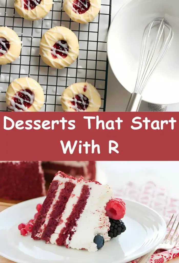 dessert that start with R