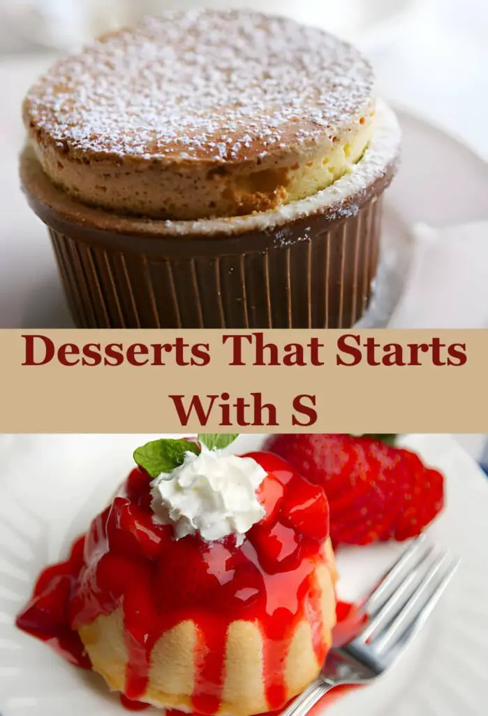 dessert that start with s