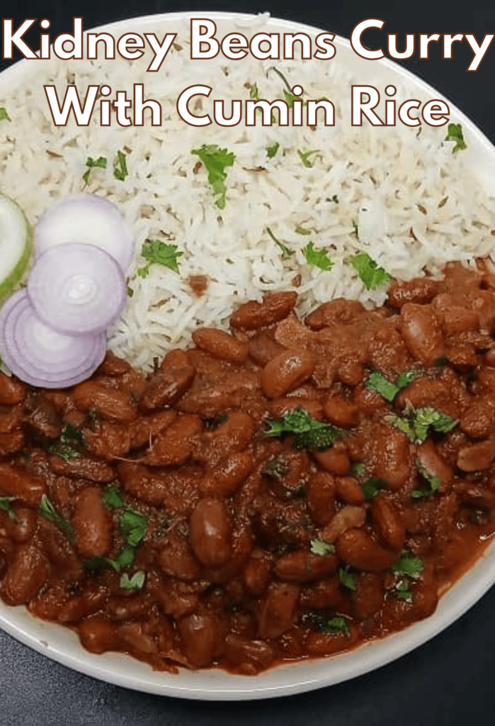 Kidney Beans Curry With Cumin Rice